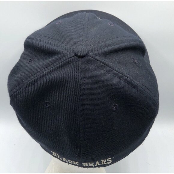 Vintage University Maine Black Bears Fitted Blue Hat Cap Size 7 1/4 Made in USA - Picture 4 of 11
